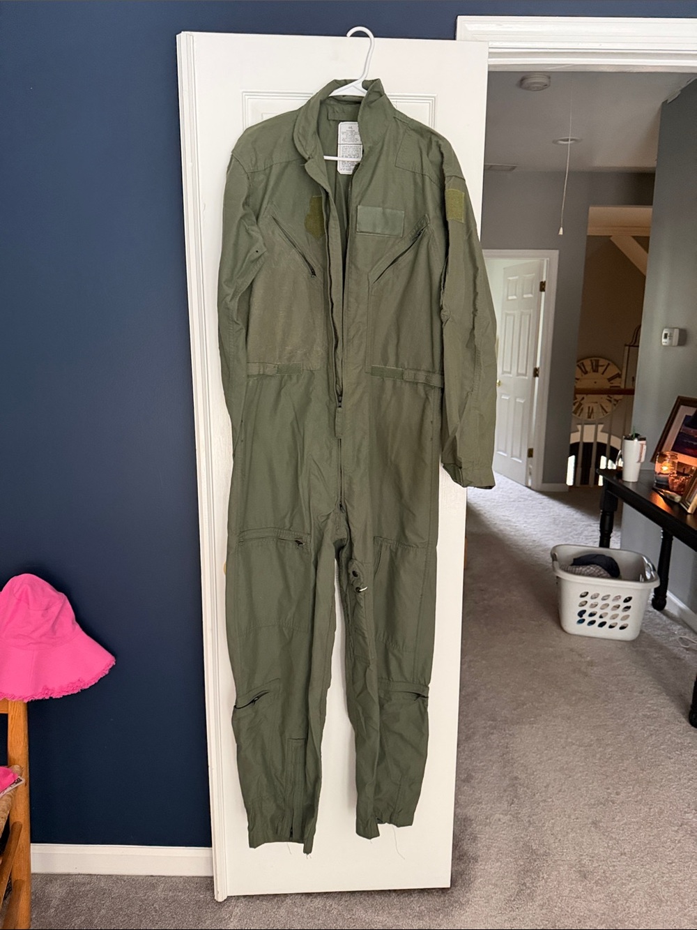 Men's Olive Green Flight-Style One-Piece Authentic Air Force